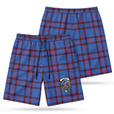 Elliott Modern Tartan Crest Men's Beach Shorts
