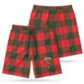Erskine Modern Tartan Crest Men's Beach Shorts