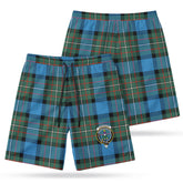 Fergusson Ancient Tartan Crest Men's Beach Shorts