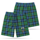 Forsyth Ancient Tartan Crest Men's Beach Shorts