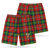 Fullerton Tartan Crest Men's Beach Shorts