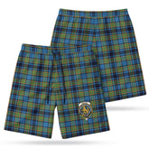 Gillies Ancient Tartan Crest Men's Beach Shorts