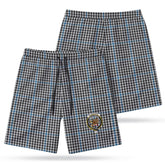 Gladstone Tartan Crest Men's Beach Shorts