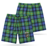 Gordon Old Ancient Tartan Crest Men's Beach Shorts