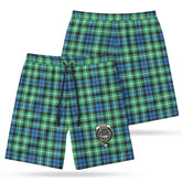 Graham of Montrose Ancient Tartan Crest Men's Beach Shorts