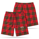 Grant Modern Tartan Crest Men's Beach Shorts