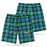 Gunn Ancient Tartan Crest Men's Beach Shorts