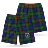 Gunn Modern Tartan Crest Men's Beach Shorts