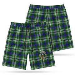 Haliburton Tartan Crest Men's Beach Shorts