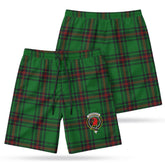 Halkerston Tartan Crest Men's Beach Shorts