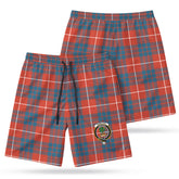 Hamilton Ancient Tartan Crest Men's Beach Shorts