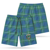 Hamilton Hunting Ancient Tartan Crest Men's Beach Shorts
