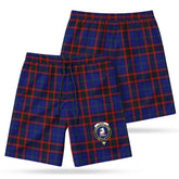 Home Modern Tartan Crest Men's Beach Shorts