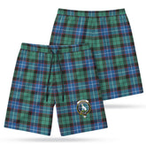 Hunter Ancient Tartan Crest Men's Beach Shorts