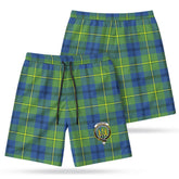 Johnston Ancient Tartan Crest Men's Beach Shorts