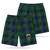 Keith Modern Tartan Crest Men's Beach Shorts