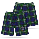 Lammie Tartan Crest Men's Beach Shorts