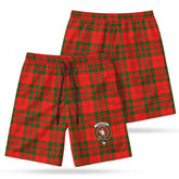 Livingstone Tartan Crest Men's Beach Shorts