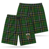 MacAlpine Modern Tartan Crest Men's Beach Shorts