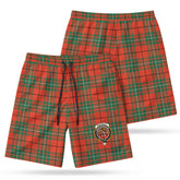 MacAuley Ancient Tartan Crest Men's Beach Shorts