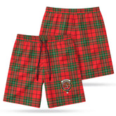 MacAuley Modern Tartan Crest Men's Beach Shorts