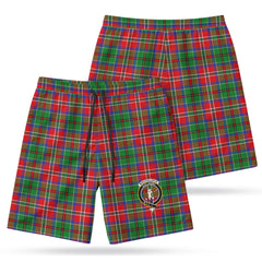 MacCulloch (McCulloch) Tartan Crest Men's Beach Shorts
