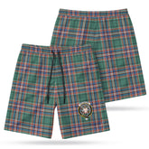 MacFarlane Hunting Ancient Tartan Crest Men's Beach Shorts