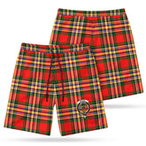 MacGill Modern Tartan Crest Men's Beach Shorts