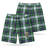 MacKenzie Dress Modern Tartan Crest Men's Beach Shorts