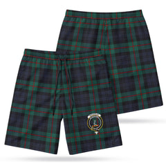 MacKinlay Modern Tartan Crest Men's Beach Shorts