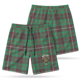 MacKinnon Hunting Ancient Tartan Crest Men's Beach Shorts