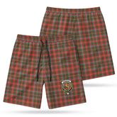 MacKintosh Hunting Weathered Tartan Crest Men's Beach Shorts