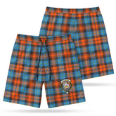MacLachlan Ancient Tartan Crest Men's Beach Shorts