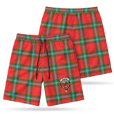 MacLaine of Loch Buie Tartan Crest Men's Beach Shorts