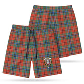MacLean of Duart Ancient Tartan Crest Men's Beach Shorts
