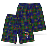 MacLeod of Harris Modern Tartan Crest Men's Beach Shorts