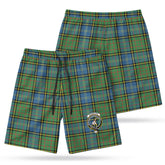 MacMillan Hunting Ancient Tartan Crest Men's Beach Shorts