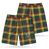 MacMillan Old Modern Tartan Crest Men's Beach Shorts