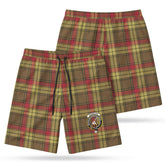 MacMillan Old Weathered Tartan Crest Men's Beach Shorts