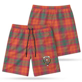 MacNab Ancient Tartan Crest Men's Beach Shorts