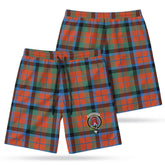 MacNaughton Ancient Tartan Crest Men's Beach Shorts
