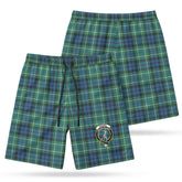 MacNeil of Colonsay Ancient Tartan Crest Men's Beach Shorts