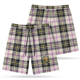 MacPherson Dress Ancient Tartan Crest Men's Beach Shorts
