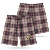 MacPherson Hunting Ancient Tartan Crest Men's Beach Shorts
