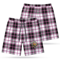 MacPherson Hunting Modern Tartan Crest Men's Beach Shorts