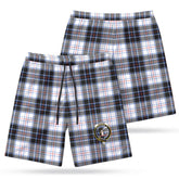 MacRae Dress Modern Tartan Crest Men's Beach Shorts