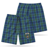 Marshall Tartan Crest Men's Beach Shorts