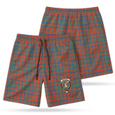 Matheson Ancient Tartan Crest Men's Beach Shorts