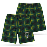 McArthur Modern Tartan Crest Men's Beach Shorts