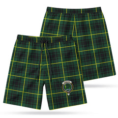 McArthur Modern Tartan Crest Men's Beach Shorts